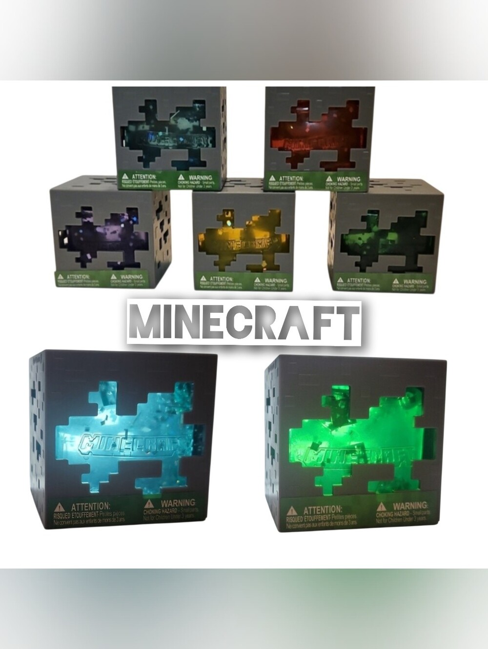 MINECRAFT Jelly Cubes (COMPLETE SET OF 5)